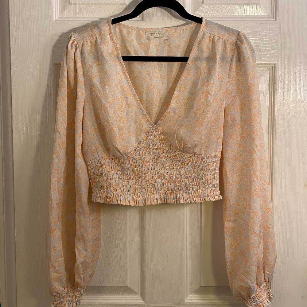 Cropped Floral Blouse